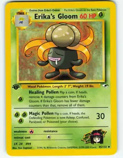 Erika's Gloom - 1st Edition - 45/132 Gym Heroes- WOTC - Pokemon TCG - 2000 - Image 1