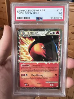 2010 POKEMON HEARTGOLD SOULSILVER TYPHLOSION PRIME #110 ULTRA PSA 5 - Image 1