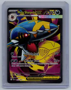 Mega Sharpedo ex 113/094 Ultra Rare Phantasmal Flames Pokemon Near Mint - Image 1