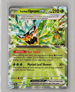 Teal Mask Ogerpon ex - 025/167 Pokemon TCG Twilight Masquerade Double Rare NM - Image 1