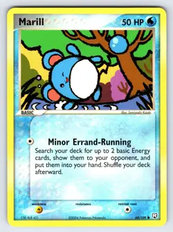 Marill 68/109 2004 EX Team Rocket Returns Pokemon Card TCG Nintendo Common - VLP - Image 1
