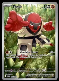 Throh 128/086 Holo Illustration Rare Black Bolt Pokemon Holo Near Mint/LP - Image 1