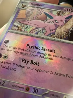 Espeon Master Ball Pattern 033/131 - Prismatic Evolutions Reverse Holo Rare NM - Image 3