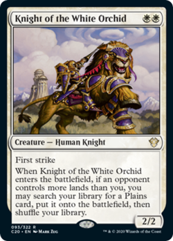 Knight of the White Orchid Commander 2020: Ikoria HEAVILY PLD Rare CARD ABUGames - Image 1