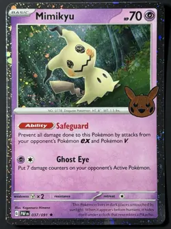 SWIRL💫 Pokemon TCG - Mimikyu Paldean Fates 037/091 Trick or trade 2024 - Image 5