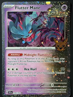 SWIRL 🌀 Flutter Mane (Cosmos Holo) 078/162 Trick or Trade BOOster 2024 NM - Image 1