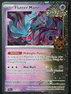 SWIRL 🌀 Flutter Mane (Cosmos Holo) 078/162 Trick or Trade BOOster 2024 NM - Image 4