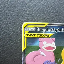Pokemon Slowpoke & Psyduck GX TAG TEAM Ultra Rare Full Art Holo 218/236 NM - Image 2