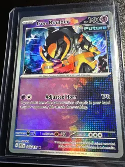 Pokemon TCG SV: Prismatic Evolutions Iron Boulder (Master Ball Pattern) 046/131 - Image 1