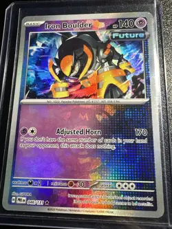 Pokemon TCG SV: Prismatic Evolutions Iron Boulder (Master Ball Pattern) 046/131 - Image 5