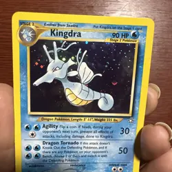 2000 Kingdra #8 Neo Genesis Holo Pokemon Card Rare Swirl c459 - Image 2