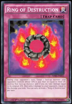 Ring of Destruction SDKS-EN033 Structure Deck: Seto Kaiba Yu-Gi-Oh NM - Image 1