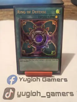 Yu-Gi-Oh Ring Of Defense LCKC Ultra Rare Light Played - Image 1