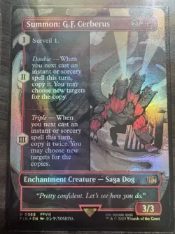 Summon: G.F. Cerberus Foil Magic MTG Final Fantasy 0368 - Image 1