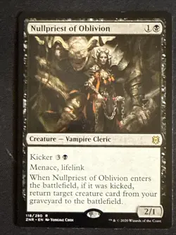 1x Nullpriest of Oblivion (118) Zendikar Rising LP MTG Magic the Gathering x1 - Image 1