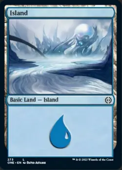 Basic Lands 10 MTG Island (273) - Foil, NM-Mint, English Phyrexia: All Will Be O - Image 1