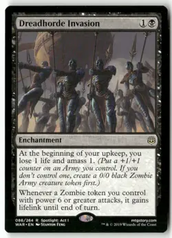 Dreadhorde Invasion 86 Rare War of the Spark Magic: The Gathering Near Mint - Image 1