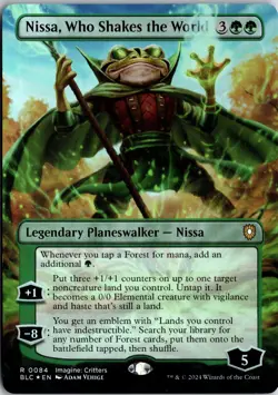 Nissa, Who Shakes the World (Borderless) 84 Commander: Bloomburrow MTG NM/M - Image 1