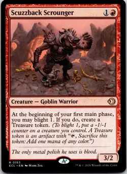 Scuzzback Scrounger 153 Rare Lorwyn Eclipsed Magic: The Gathering Near Mint - Image 1
