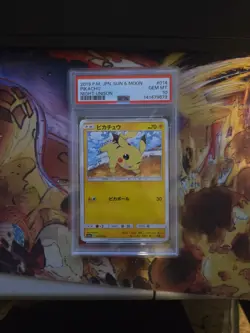 POKEMON JAPANESE SUN & MOON STRENGTH EXPANSION PACK NIGHT UNISON PIKACHU PSA 10 - Image 1