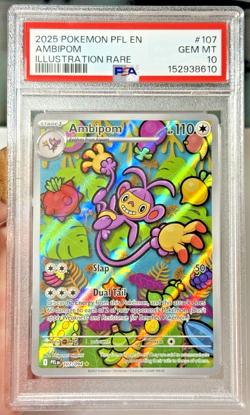 PSA 10 Ambipom 107/094 Pokemon Phantasmal Flames Illustration Rare 2025 GEM MINT - Image 2