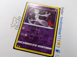 2023 Mewtwo REVERSE HOLO RARE 059/159 Sword & shield Crown Zenith Pokemon NM/LP - Image 4