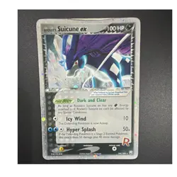 Pokemon TCG Rocket's Suicune ex 105/109 Team Rocket Returns Holo Ultra Rare - Image 1