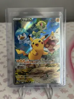 Pokemon TCG Pikachu Sv: Scarlet & Violet Promo Cards 027 Promo Holo - Image 1