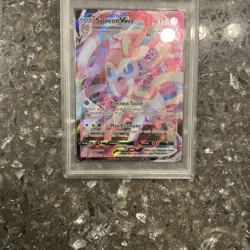 2021 Pokemon Swsh Fa/ Sylveon VMax Evolving Skies PSA 10 075/203 Rapid Strike!!! - Image 4