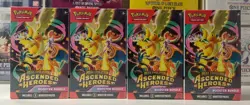 🔥Pokemon X4 Ascended Heroes Booster Bundle Lot Charizard Pikachu Lets Go!!!📈 - Image 1