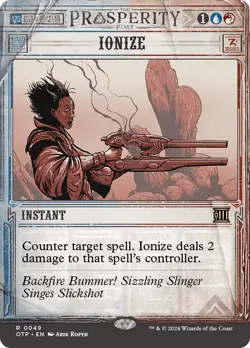 MTG Ionize [Outlaws of Thunder Junction: Breaking News] Foil Near Mint Magic - Image 1