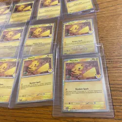 Pikachu 051/162 2026 Pokemon Day 30th Anniversary Promo Lot Of 15 NM Clean - Image 4