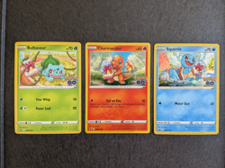 Pokemon Go Pin Collection x3 Bulbasaur Charmander Squirtle SWSH231-233 NM - Image 1