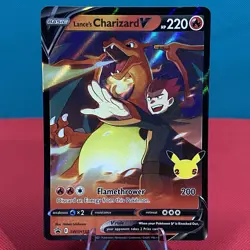 Lance's Charizard V SWSH133 Pokemon TCG Celebrations NM Free Shipping - Image 1