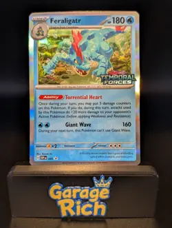 Feraligatr (Prerelease) SVP 089 - SV Promo Temporal Forces Stamp Pokemon TCG NM+ - Image 1