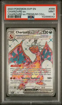 2023 Pokemon SVP Charizard Premium Collection Charizard EX PSA 9 #56 - Image 1