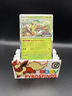 Thwackey SVP 115 Prerelease Promo Twilight Masquerade Pokemon TCG NM - Image 1