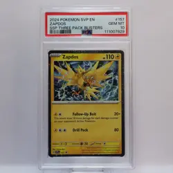Pokemon TCG - Zapdos SVP 157 - SV Black Star Promo - PSA 10 GEM MT - Image 2