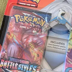 Pokemon Sword & Shield Battle Styles fusion strike Blister Pack Latios Pin 2022 - Image 5