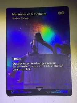 Memories of Nibelheim - Stroke of Midnight (Showcase) -Foil Near Mint MTG - Image 1
