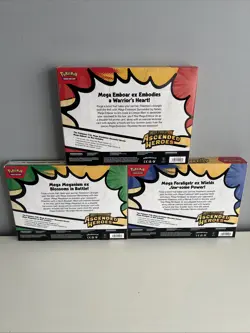 Pokemon TCG Mega Evolution Ascended Heroes Ex Box Set of 3 Sealed - Image 2