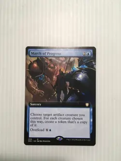 MTG March of Progress Borderless Regular - The Brothers' War Pack Fresh - Image 1