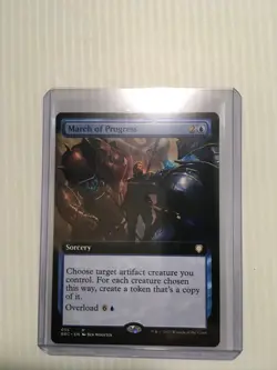 MTG March of Progress Borderless Regular - The Brothers' War Pack Fresh - Image 3