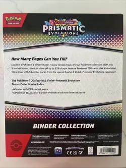 Pokemon Prismatic Evolutions Binder Collection - NEW FACTORY SEALED - Image 2