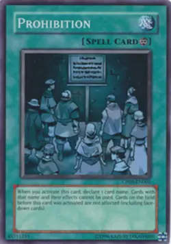 Prohibition - CP08-EN002 - Super Rare - Unlimited Edition x1 - Lightly Played - Image 1