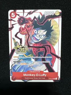 One Piece Monkey.D.Luffy ST01-012 3rd Anniversary Rush 6000 Power 5 Cost - Image 4
