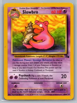 Slowbro Fossil #43/62 Uncommon Pokemon Card - Image 1