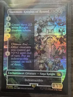 Summon: Knights of Round Foil Magic MTG Final Fantasy 0359 - Image 1