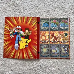 Pokemon Topps Cards Bundle inc Binder, cards and Stickers - 40+ holos, zard, etc - Image 1