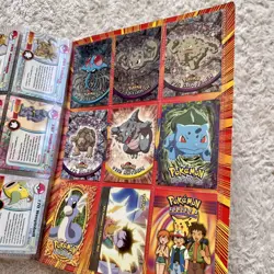 Pokemon Topps Cards Bundle inc Binder, cards and Stickers - 40+ holos, zard, etc - Image 4